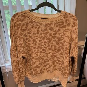 cheetah sweater